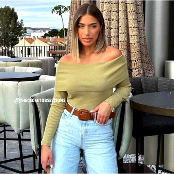 ZARA Fitted Knit Sweater NWT - Picture 3 of 14